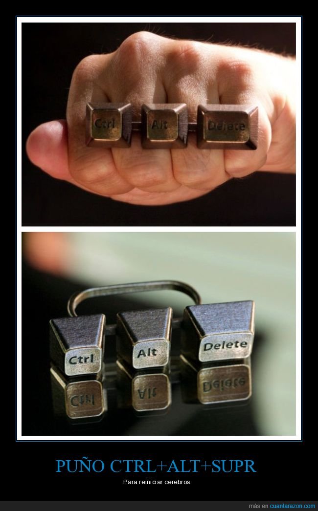 puño americano,ctrl+alt+supr,teclas,wtf