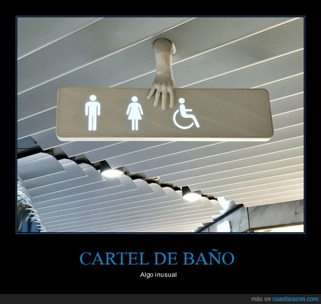 cartel,aseo,mano,wtf