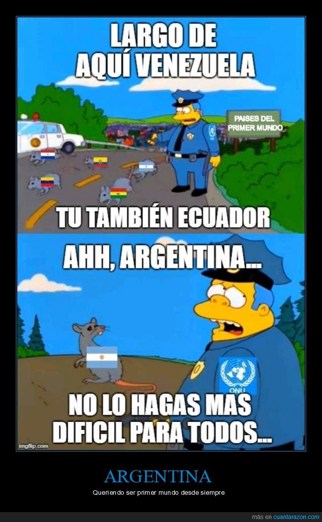 países,primer mundo,argentina,simpsons