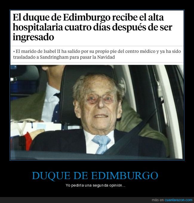 duque de edimburgo,hospital,cara,wtf