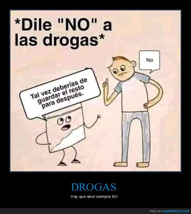 decir,no,drogas,guardar