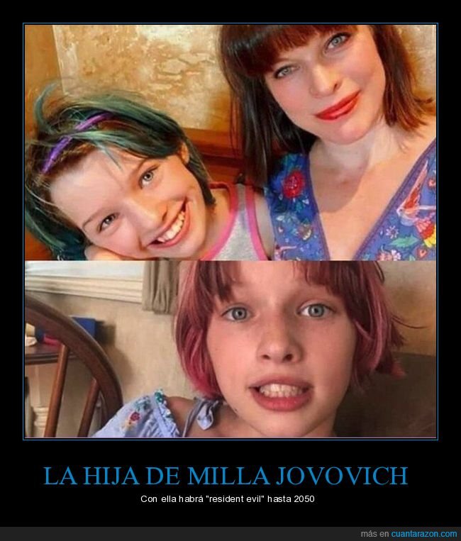 milla jovovich,hija,resident evil
