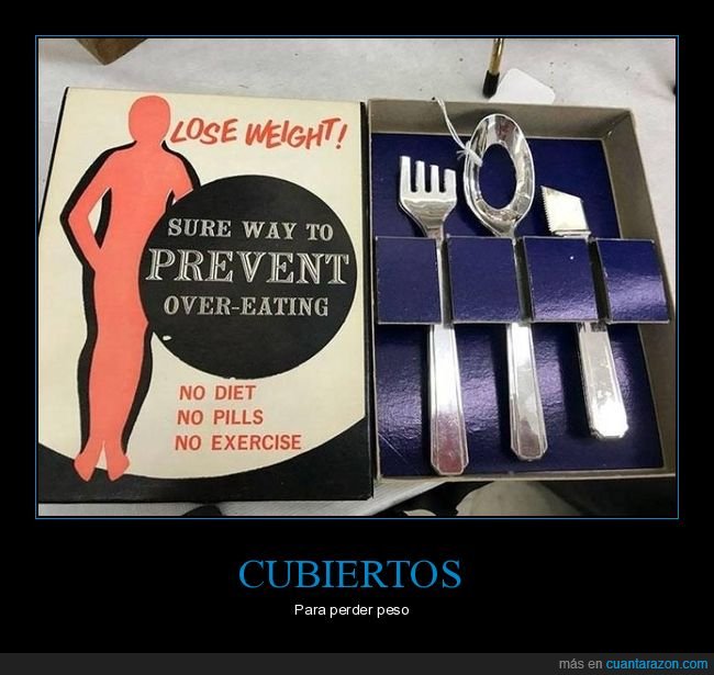 cubiertos,perder peso