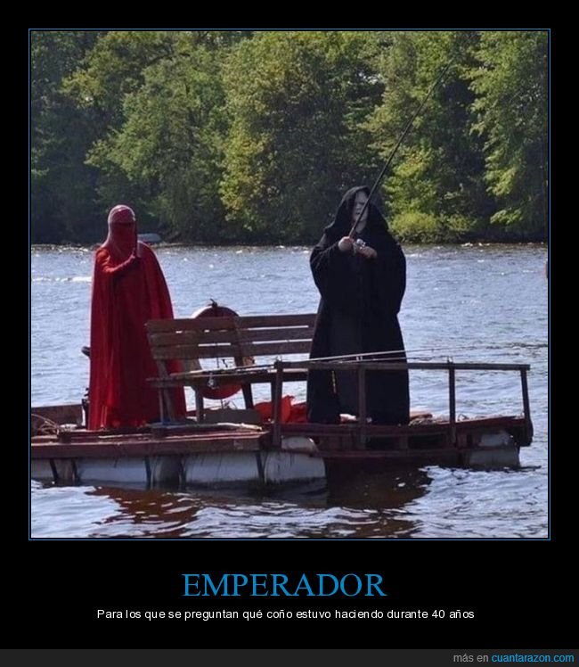 emperador,pescando,star wars,cosplay