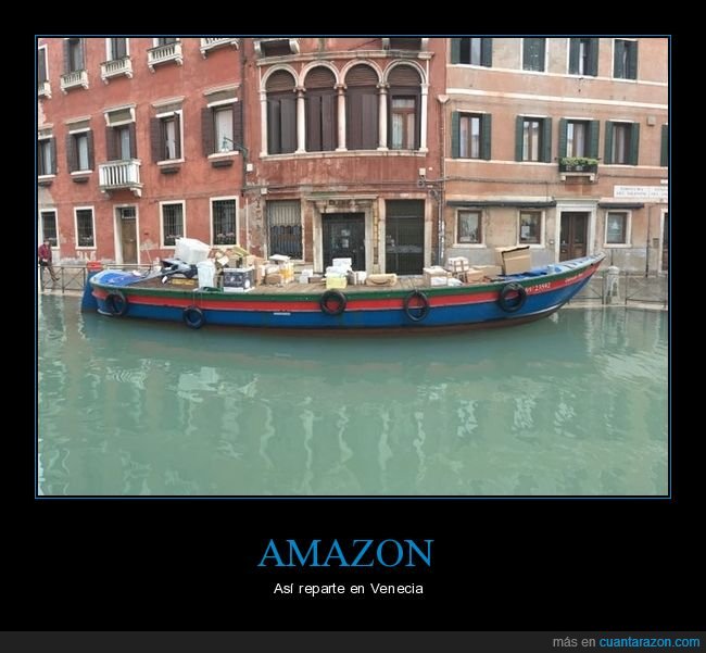 amazon,repartir,venecia,barca