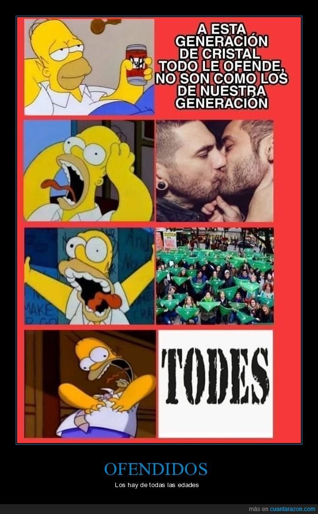 generación,ofendidos,homer,simpsons