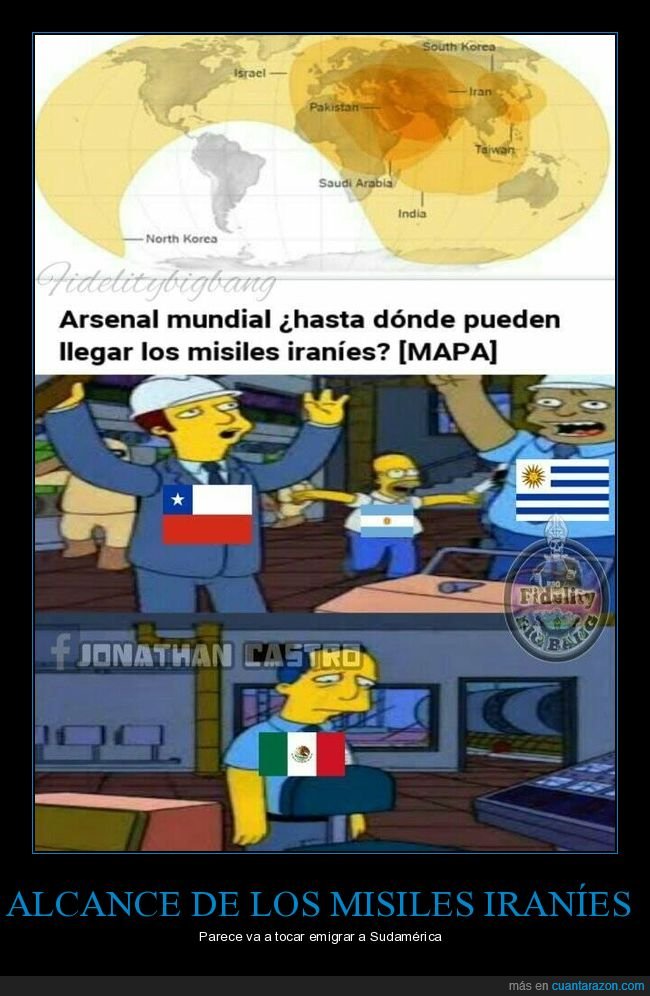 irán,misiles,alcance,simpsons