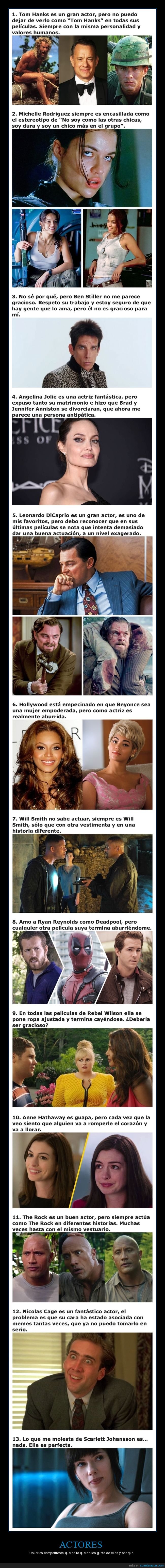 actores,no gustar,cine