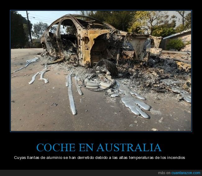 coche,australia,llantas,derretidas,incendios