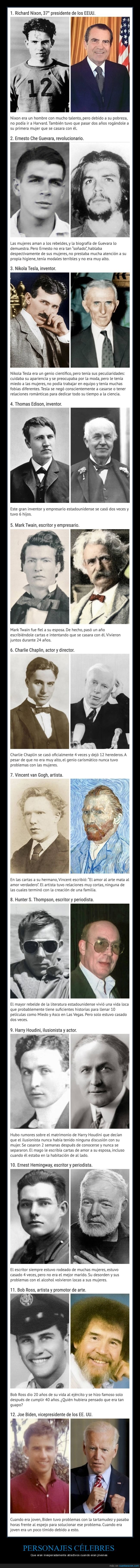 personajes célebres,atractivos,jóvenes
