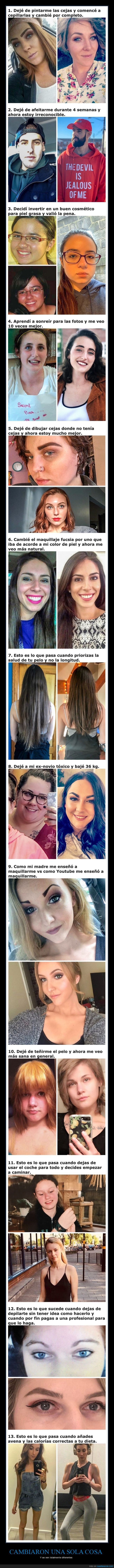 cambiar,aspecto,antes,ahora