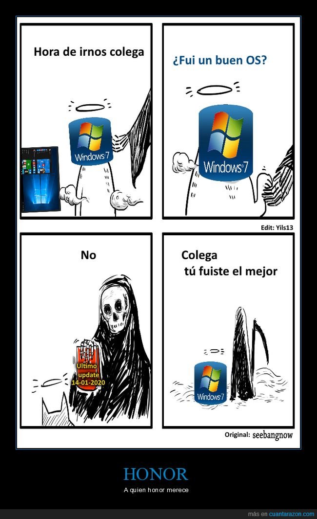 windows 7,actualizaciones,muerte