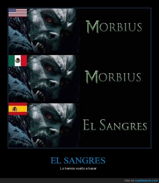 morbius,españa,el sangres,fake