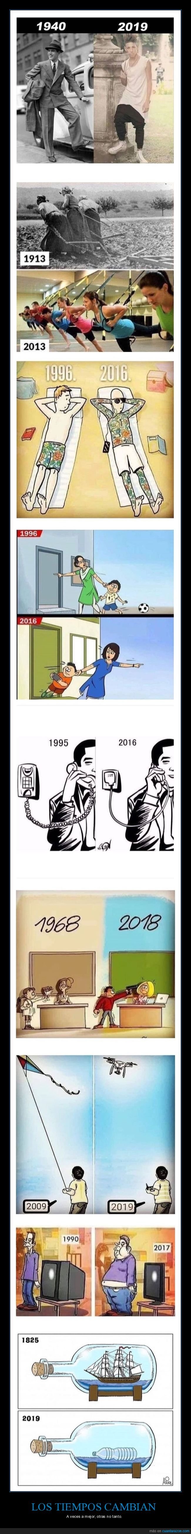 antes,ahora,tiempos,cambiar