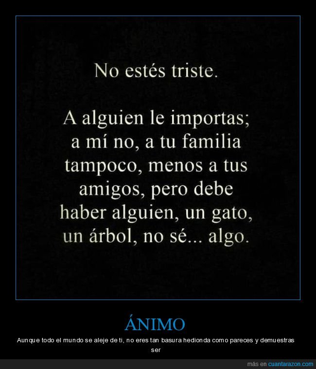 motivaci&oacute;n,&aacute;nimo,triste,importar,frase motivacional