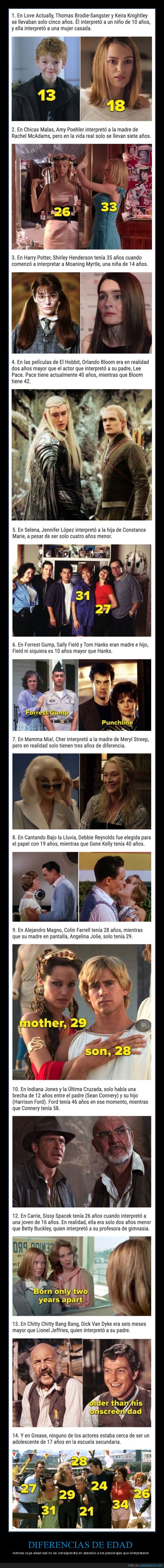 diferencias de edad,pel&iacute;culas,actores,cine