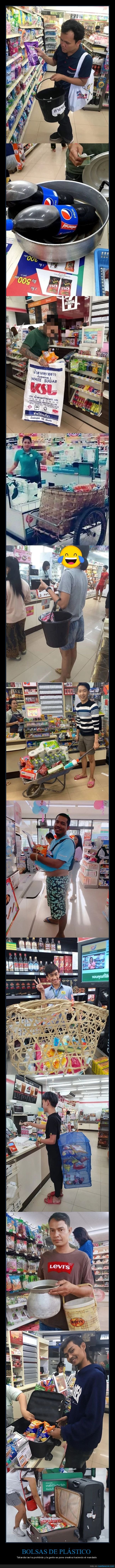 bolsas de plástico,tailamdia,prohibir