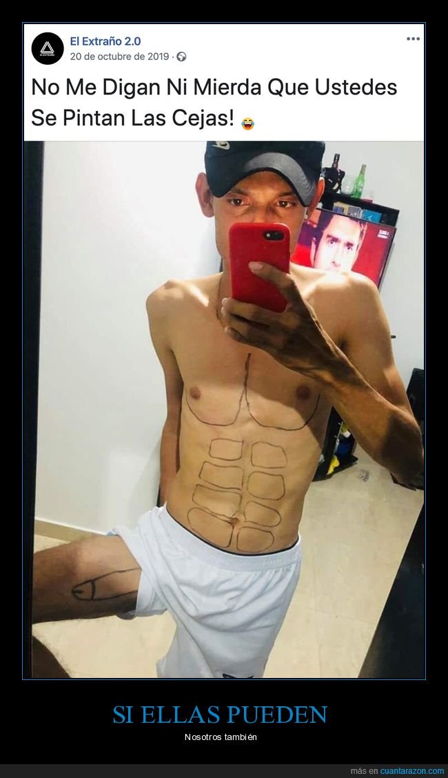 pintado,músculos,cejas