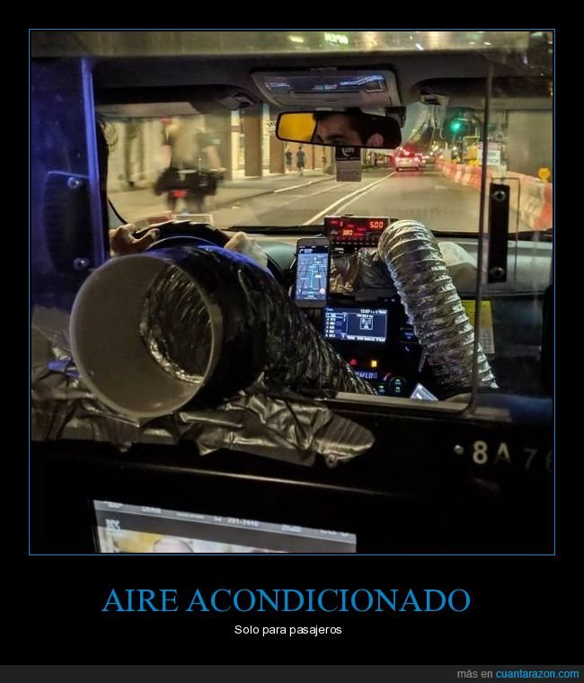 taxi,aire acondicionado,wtf