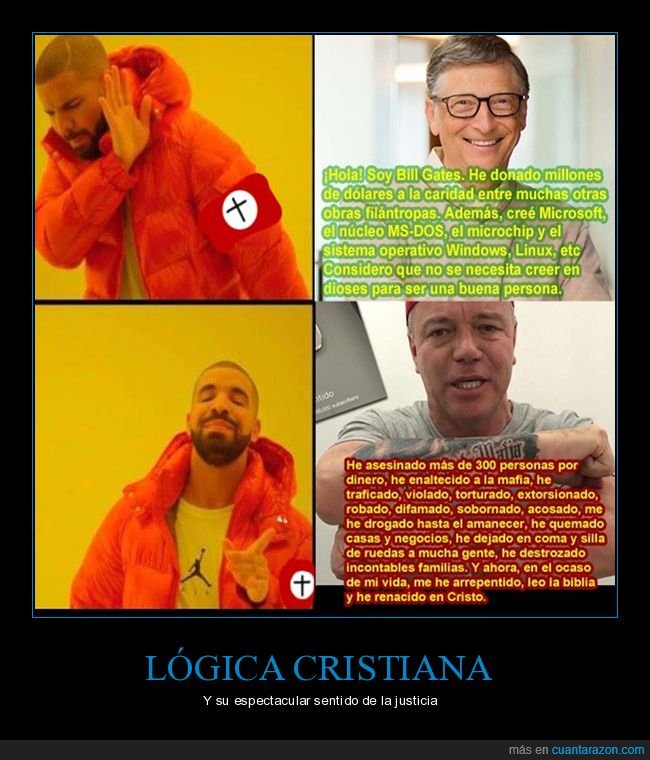 bill gates,popeye,drake,cristianos