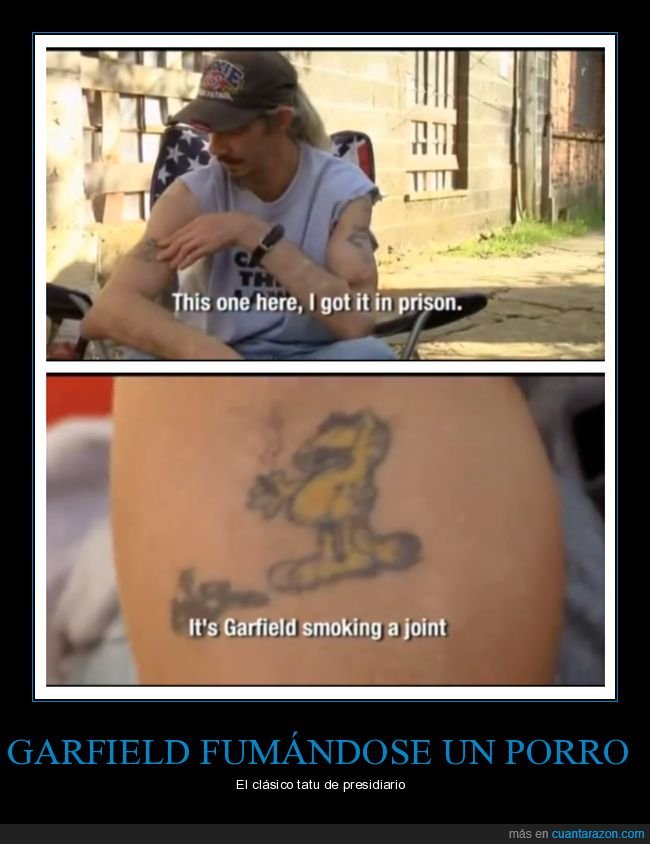 tatuaje,garfield,fumando,wtf