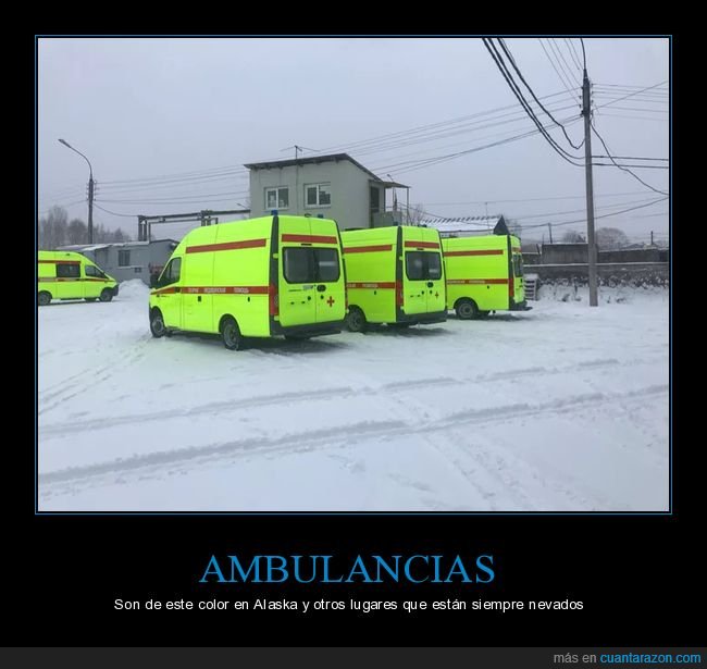 ambulancias,color,nieve