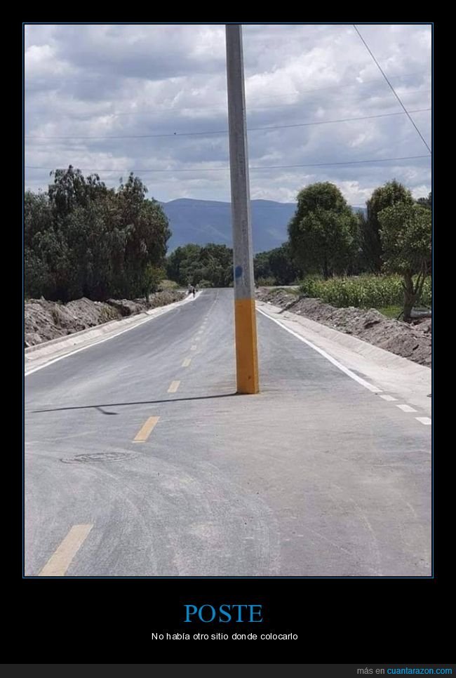 poste,carretera,wtf,fails