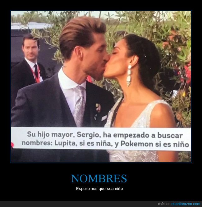 sergio ramos,pilar rubio,hijo,nombres,pokemon