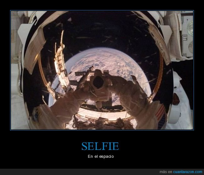 selfie,espacio,astronauta