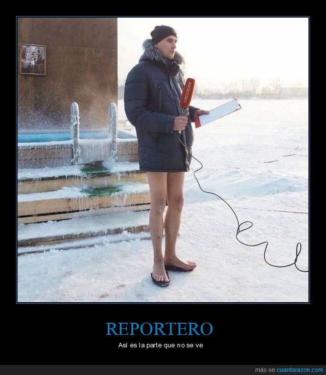reportero,nieve,frío,wtf
