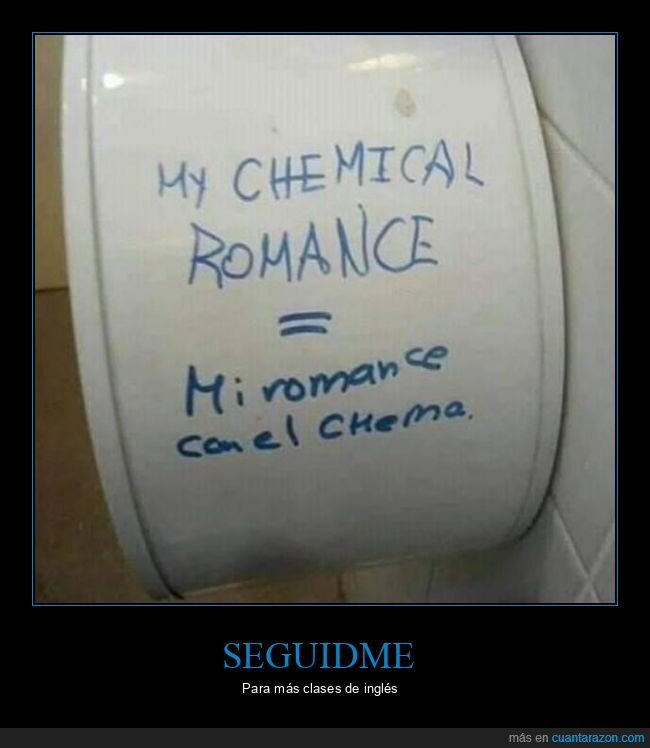 chema,chimical,romance,inglés