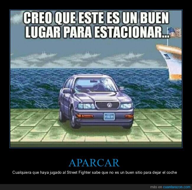 aparcar,coche,street fighter