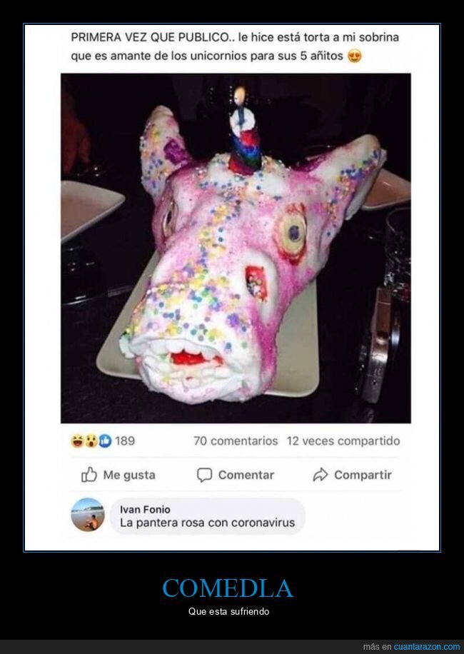 tarta,unicornio,fails