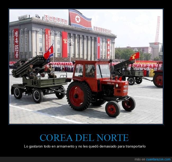 corea del norte,armamento,desfile,tractor