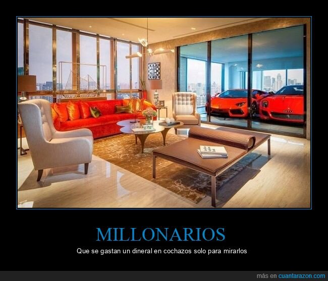 piso,coches,millonario
