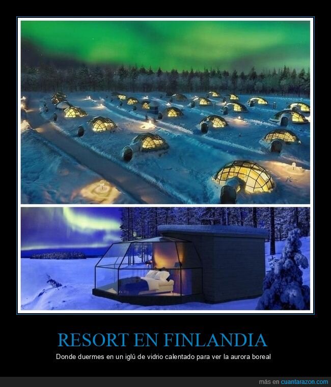 resort,finlandia,iglu,aurora boreal