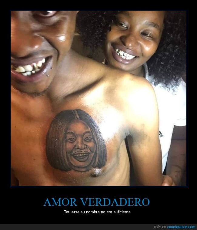 pareja,tatuaje,cara,wtf