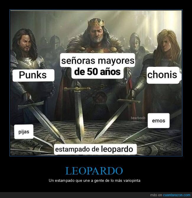 señoras,punks,chonis,pijas,emos,estampado,leopardo,en común