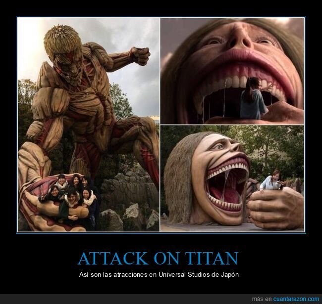 attack on titan,atracciones,universal studios,japón