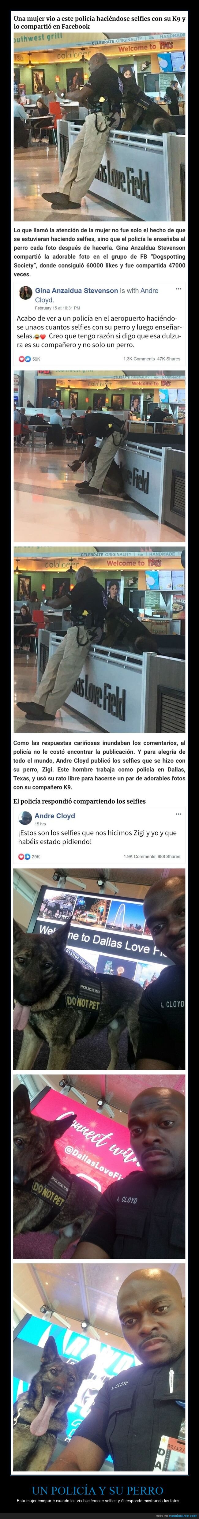 policía,selfies,perro