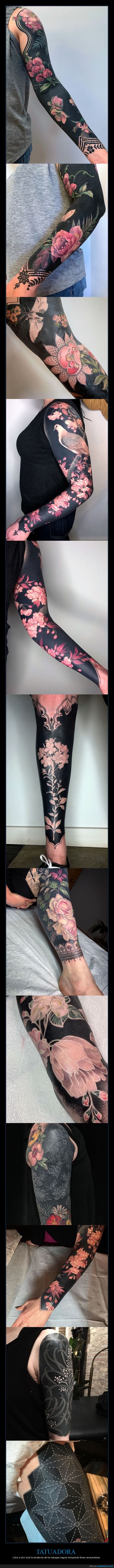 tatuadora,tatuajes,negros,flores renacentistas