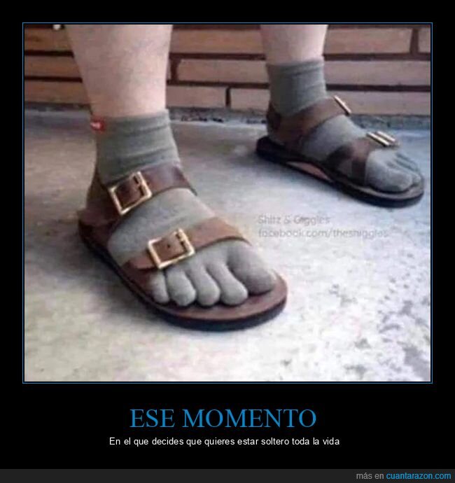 chanclas,calcetines,dedos,wtf,soltero