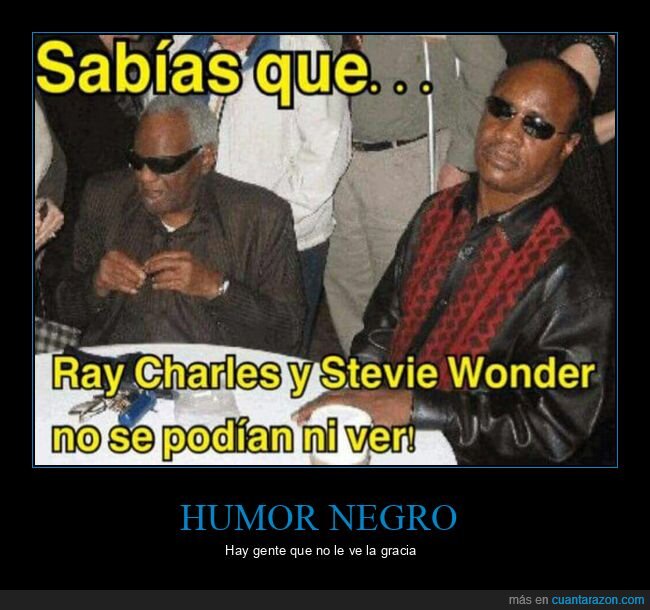 steve wonder,ray charles,ver,humor negro