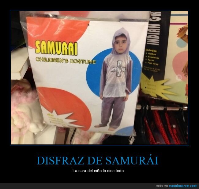 disfraz,samurai,fails