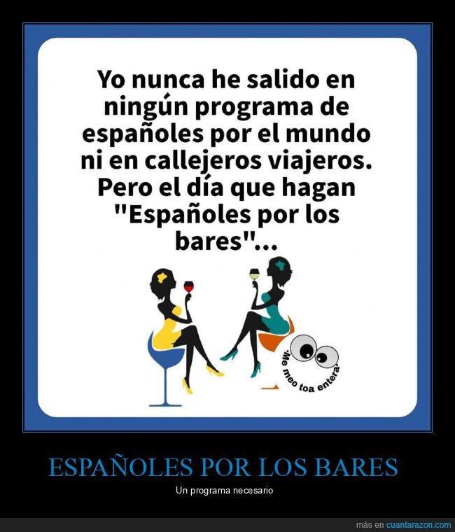 espa&ntilde;oles por el mundo,callejeros viajeros,espa&ntilde;oles por los bares