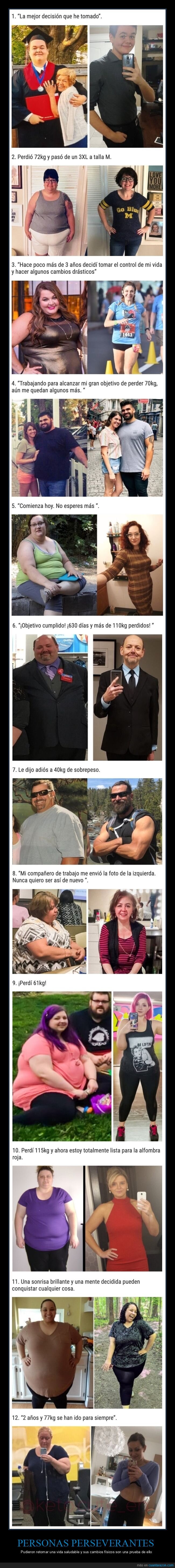 perseverantes,adelgazar,antes,después