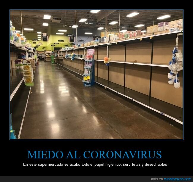 miedo,coronavirus,supermercado