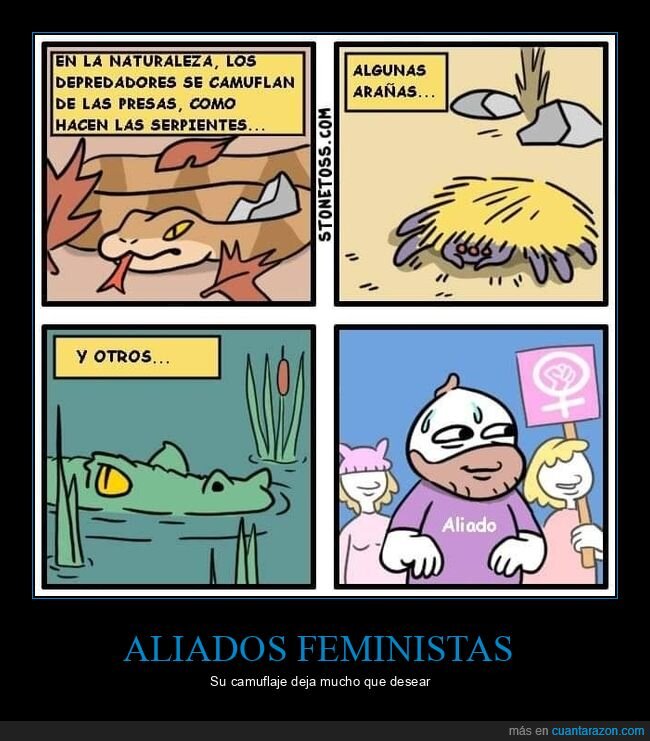 naturaleza,depredadores,camuflarse,presas,aliado,feministas