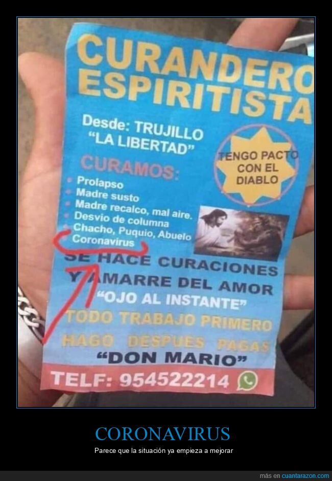 curandero,coronavirus