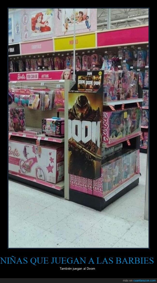 jueguetería,barbie,doom,wtf